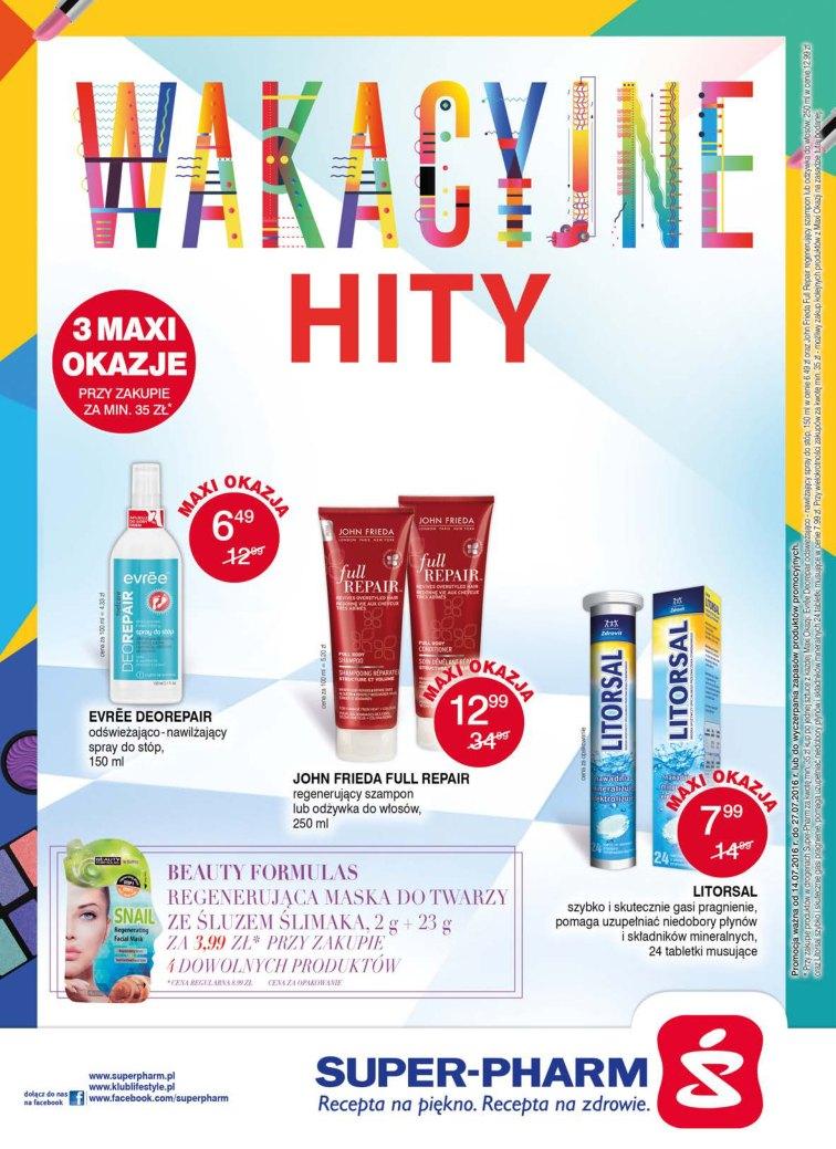 Gazetka promocyjna Superpharm str. 1